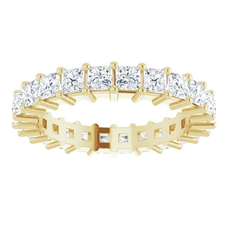 10K Yellow Gold 2 1/4 CTW Lab-Grown Diamond Eternity Band Size 6.25