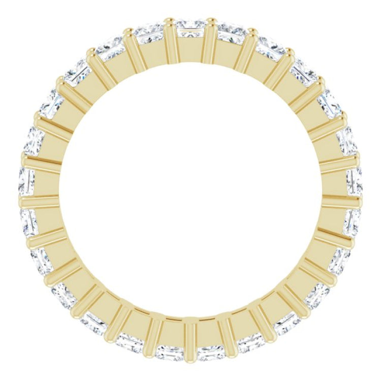 10K Yellow Gold 2 1/3 CTW Lab-Grown Diamond Eternity Band Size 6.75