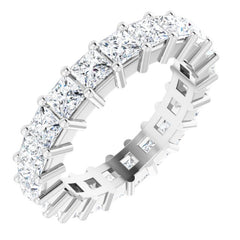 10K White Gold 2 1/3 CTW Lab-Grown Diamond Eternity Band Size 4.5