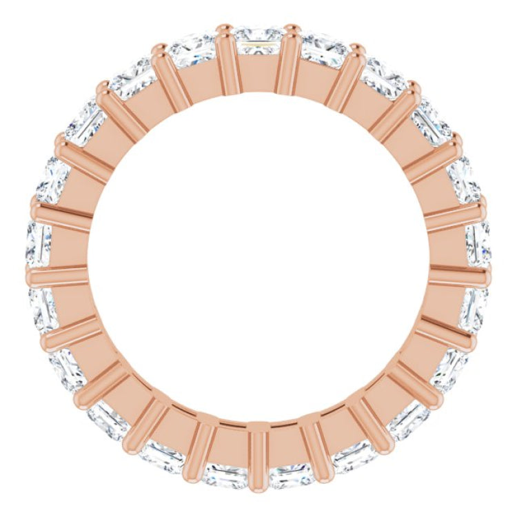 10K Rose Gold 2 1/3 CTW Lab-Grown Diamond Eternity Band Size 4.75