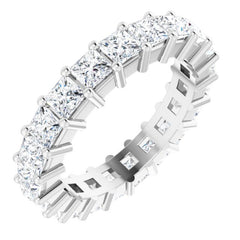 10K White Gold 2 1/3 CTW Lab-Grown Diamond Eternity Band Size 4.75