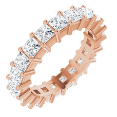 10K Rose Gold 2 1/3 CTW Lab-Grown Diamond Eternity Band Size 5