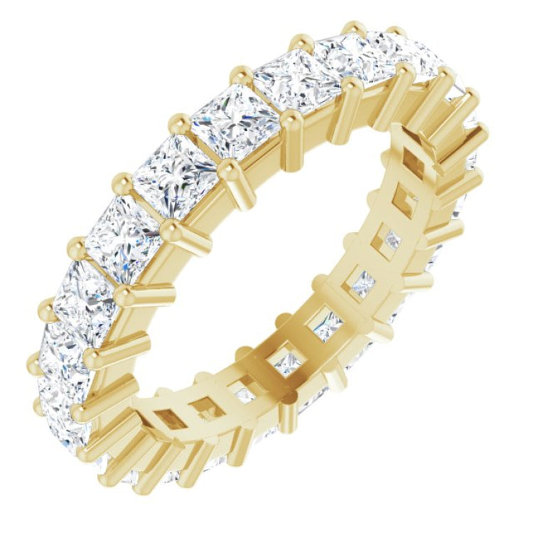 10K Yellow Gold 2 3/8 CTW Lab-Grown Diamond Eternity Band Size 5.75