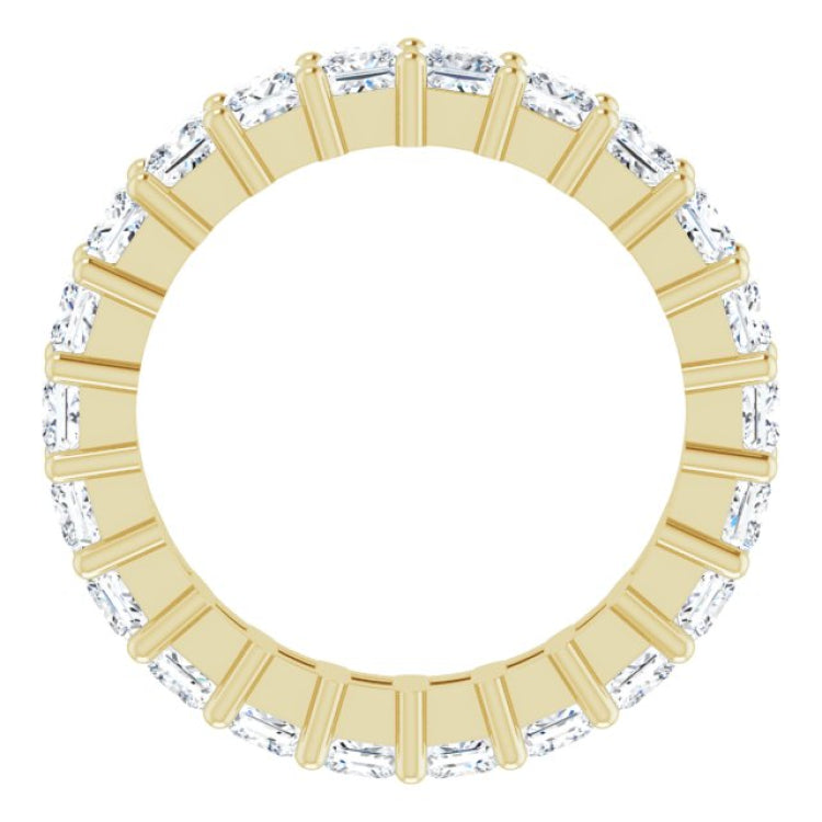 10K Yellow Gold 2 3/8 CTW Lab-Grown Diamond Eternity Band Size 5.75