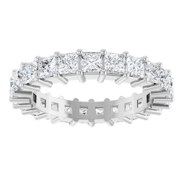 10K White Gold 2 1/2 CTW Lab-Grown Diamond Eternity Band Size 7