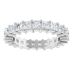 10K White Gold 2 1/2 CTW Lab-Grown Diamond Eternity Band Size 7