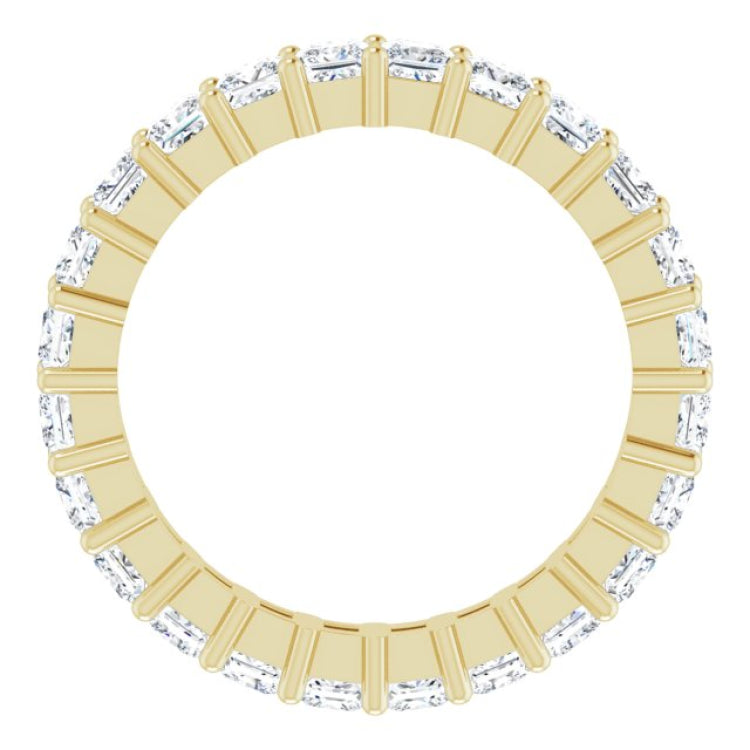 10K Yellow Gold 2 5/8 CTW Lab-Grown Diamond Eternity Band Size 7.75