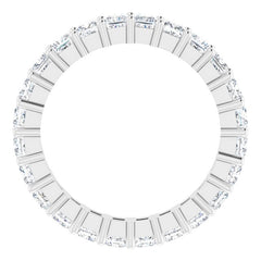 10K White Gold 2 5/8 CTW Lab-Grown Diamond Eternity Band Size 8.25
