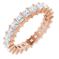 10K Rose Gold 2 5/8 CTW Lab-Grown Diamond Eternity Band Size 8.5