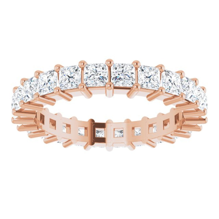 10K Rose Gold 2 5/8 CTW Lab-Grown Diamond Eternity Band Size 8.5
