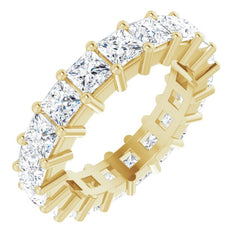 10K Yellow Gold 3 1/8 CTW Lab-Grown Diamond Eternity Band Size 4