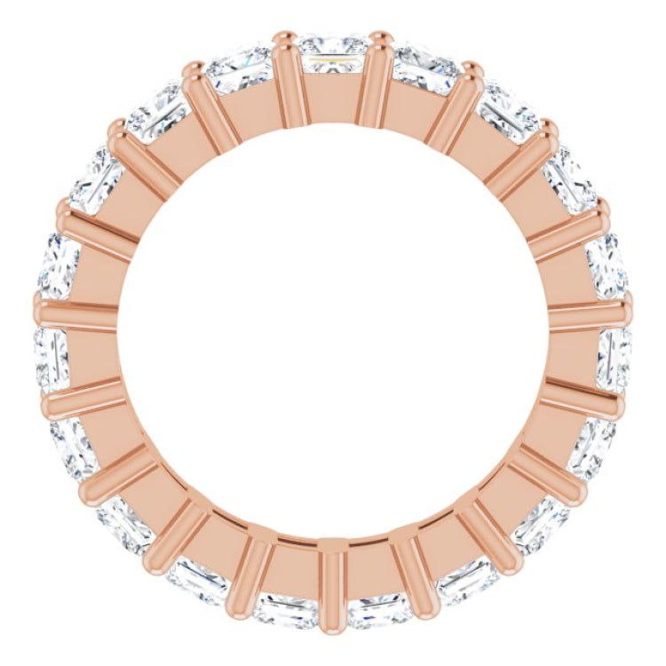 10K Rose Gold 3 1/8 CTW Lab-Grown Diamond Eternity Band Size 4.5