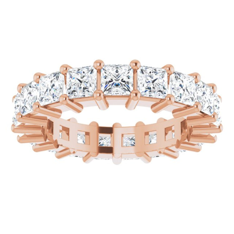 10K Rose Gold 3 1/8 CTW Lab-Grown Diamond Eternity Band Size 4.5