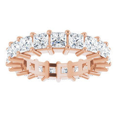 10K Rose Gold 3 1/8 CTW Lab-Grown Diamond Eternity Band Size 4.5