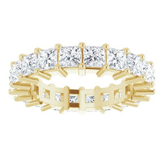 10K Yellow Gold 3 1/4 CTW Lab-Grown Diamond Eternity Band Size 5.25