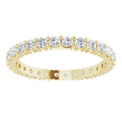 10K Yellow Gold 3/4 CTW Lab-Grown Diamond Eternity Band Size 6.75