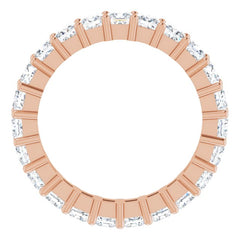 10K Rose Gold 3 3/4 CTW Lab-Grown Diamond Eternity Band Size 8.75