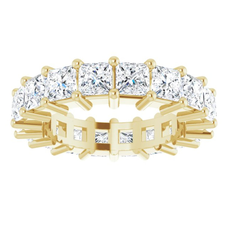 10K Yellow Gold 3 5/8 CTW Lab-Grown Diamond Eternity Band Size 4.25