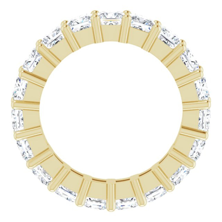 10K Yellow Gold 3 3/4 CTW Lab-Grown Diamond Eternity Band Size 5.25