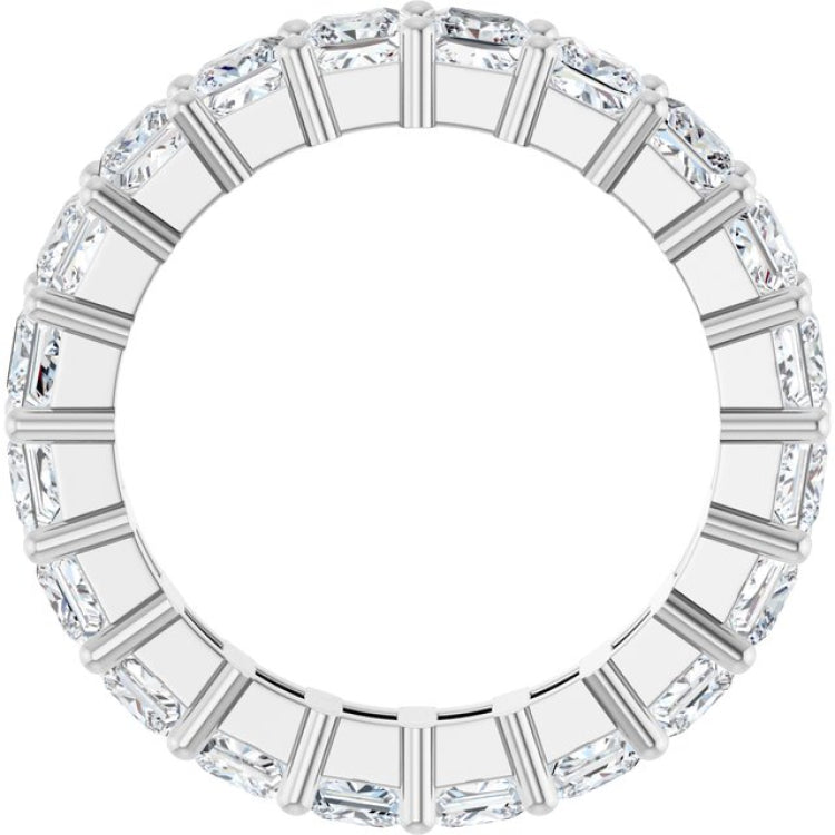 10K White Gold 4 CTW Lab-Grown Diamond Eternity Band Size 7