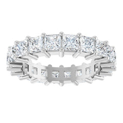 10K White Gold 4 CTW Lab-Grown Diamond Eternity Band Size 7