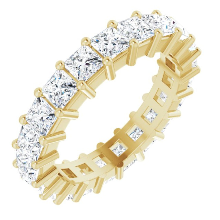 10K Yellow Gold 4 1/4 CTW Lab-Grown Diamond Eternity Band Size 8