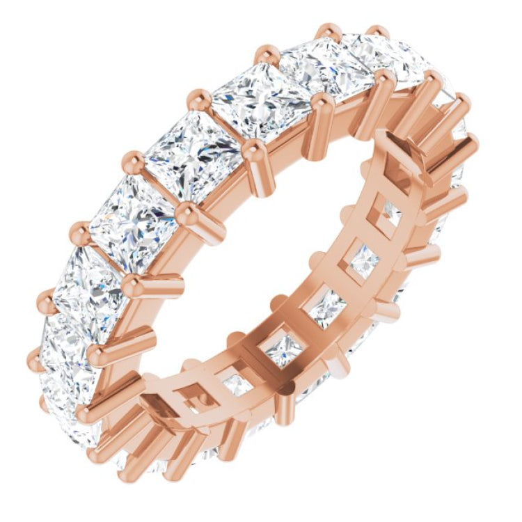 10K Rose Gold 4 3/4 CTW Lab-Grown Diamond Eternity Band Size 7.25