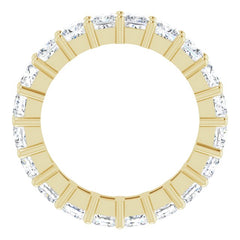 10K Yellow Gold 5 CTW Lab-Grown Diamond Eternity Band Size 8.5