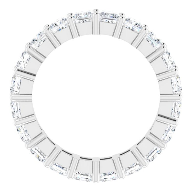 10K White Gold 5 CTW Lab-Grown Diamond Eternity Band Size 9