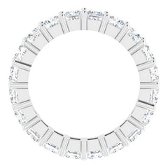 10K White Gold 5 CTW Lab-Grown Diamond Eternity Band Size 9