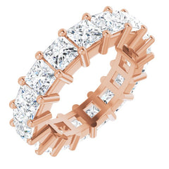 10K Rose Gold 4 3/4 CTW Lab-Grown Diamond Eternity Band Size 5.5