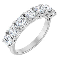 10K White Gold 1 7/8 CTW Natural Diamond Anniversary Band
