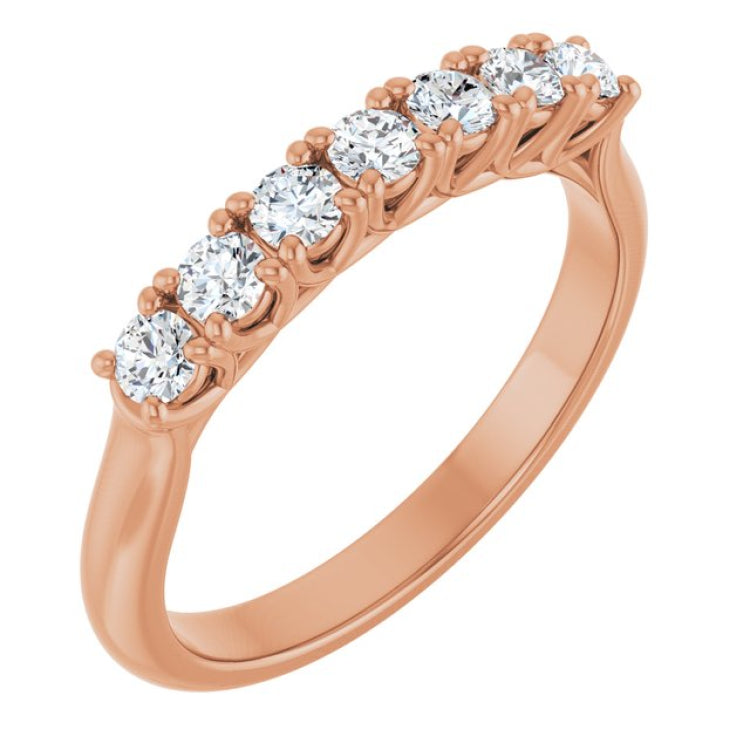 10K Rose Gold 3/8 CTW Lab-Grown Diamond Anniversary Band