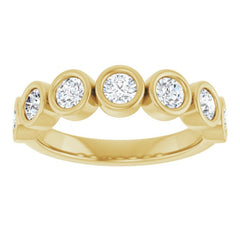10K Yellow Gold 7/8 CTW Natural Diamond Anniversary Band
