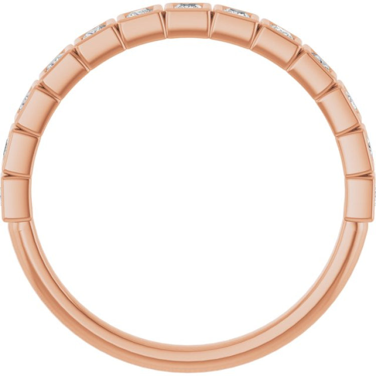 10K Rose Gold 1/3 CTW Natural Diamond Anniversary Band