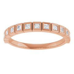 10K Rose Gold 1/3 CTW Natural Diamond Anniversary Band
