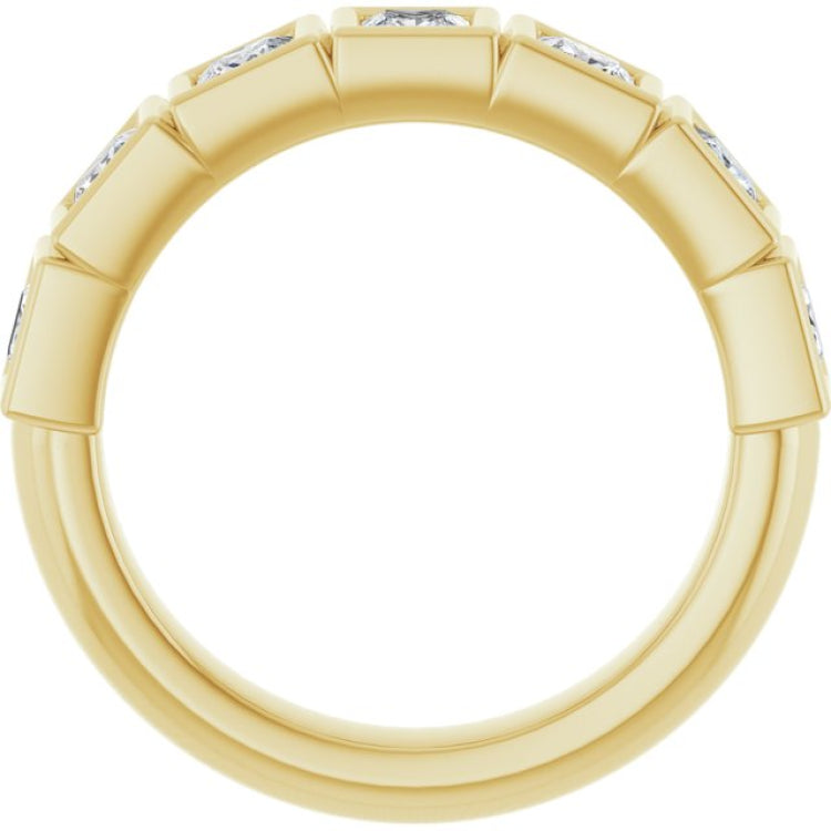 10K Yellow Gold 1 1/8 CTW Natural Diamond Anniversary Band