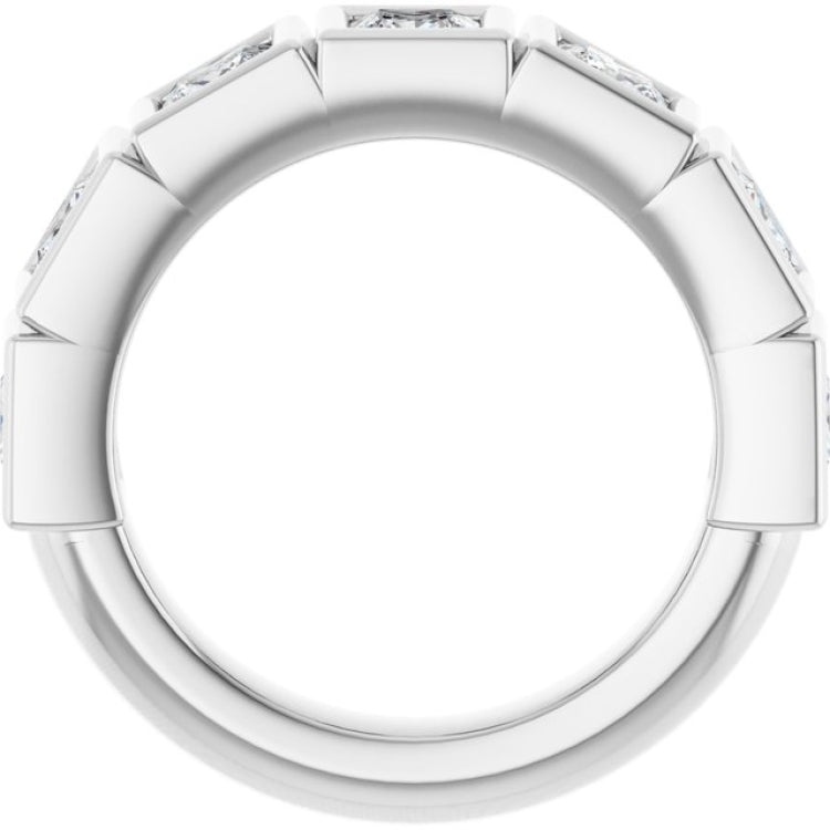 10K White Gold 2 1/8 CTW Natural Diamond Anniversary Band