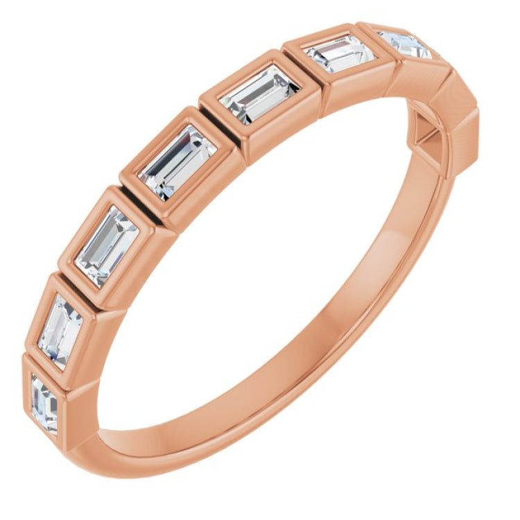 10K Rose Gold 1/3 CTW Natural Diamond Anniversary Band