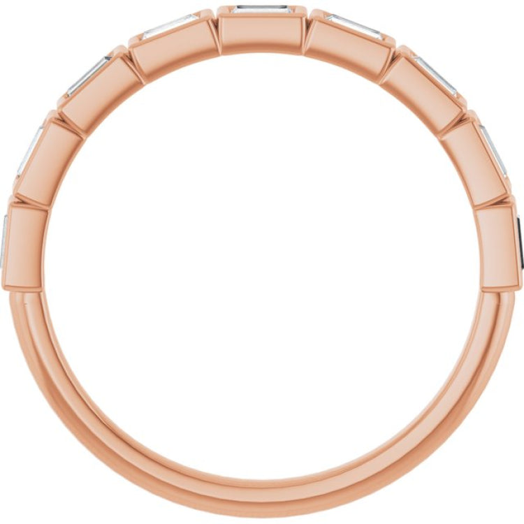10K Rose Gold 1/3 CTW Natural Diamond Anniversary Band