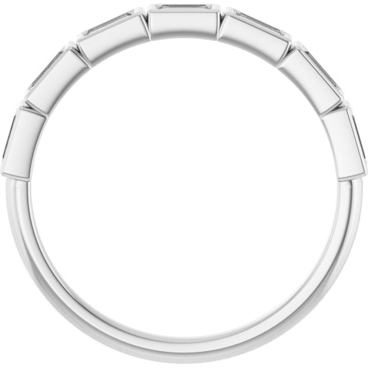 10K White Gold 1/3 CTW Natural Diamond Anniversary Band