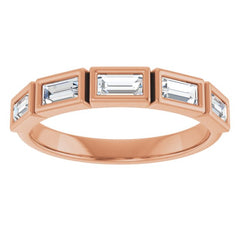 10K Rose Gold 1/2 CTW Natural Diamond Anniversary Band