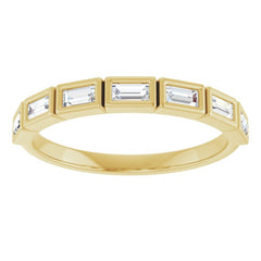 10K Yellow Gold 1/4 CTW Lab-Grown Diamond Anniversary Band