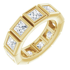 10K Yellow Gold 4 1/3 CTW Natural Diamond Eternity Band Size 6.75