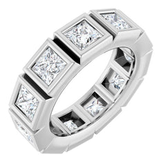 10K White Gold 4 1/3 CTW Natural Diamond Eternity Band Size 7