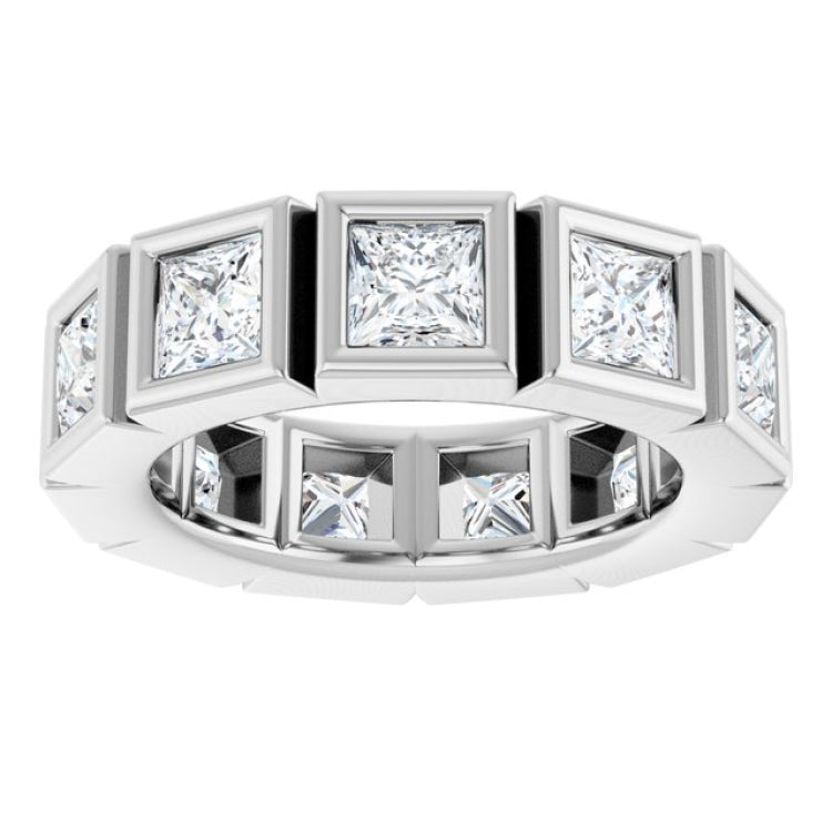 10K White Gold 4 1/3 CTW Natural Diamond Eternity Band Size 7