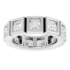 10K White Gold 4 1/3 CTW Natural Diamond Eternity Band Size 7