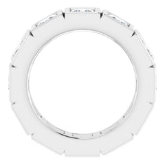 10K White Gold 4 5/8 CTW Natural Diamond Eternity Band Size 8