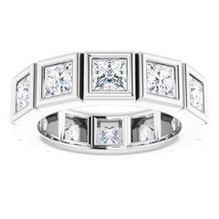 10K White Gold 4 5/8 CTW Natural Diamond Eternity Band Size 8