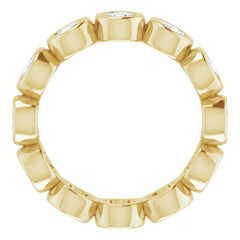 10K Yellow Gold 1 3/4 CTW Natural Diamond Eternity Band Size 6.25